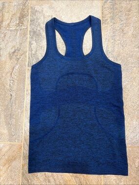 Lululemon Athletica Navy Blue Racerback Seamless Tank